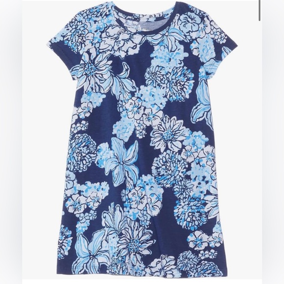 Lilly Pulitzer mini Cody Floral Blue and White Dress NWT - Picture 3 of 7